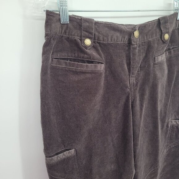 Bob Timberlake womens 8 brown corduroy pants with pockets cotton blend - Picture 3 of 9